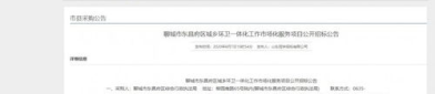 聊城招标,聚焦重点领域，助力区域经济发展